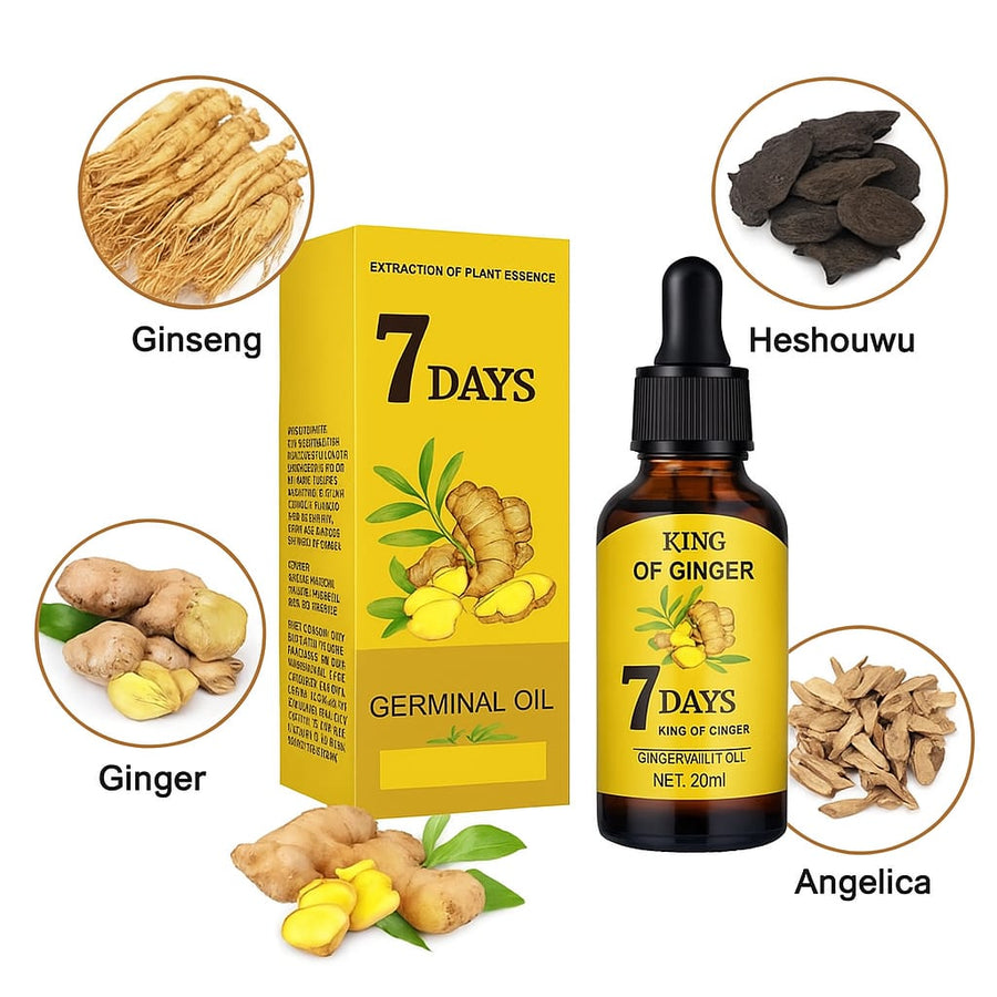 7 Day Ginger Hair Growth Oil - Free Delivery -
