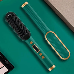 Hair Straight & Curly Comb Brush 5 Levels Heat