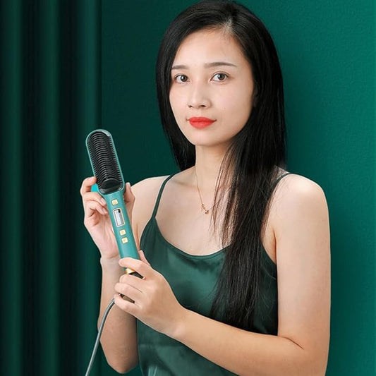 Hair Straight & Curly Comb Brush 5 Levels Heat